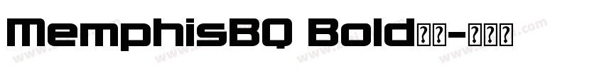 MemphisBQ Bold字体字体转换